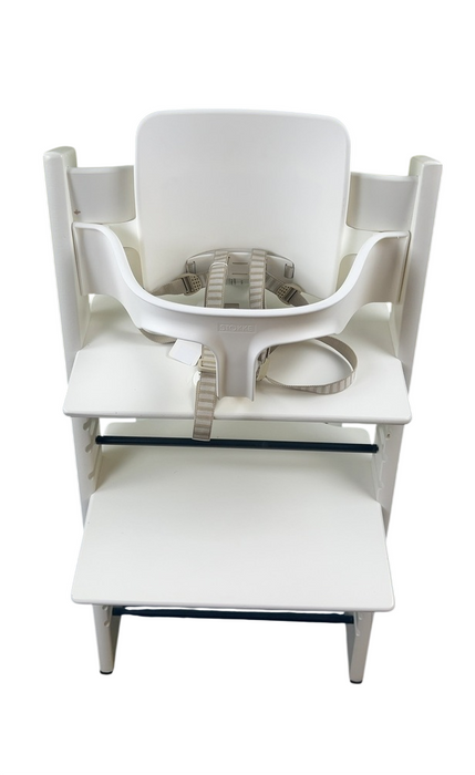 Shop Stokke Tripp Trapp High Chair with Baby Set and Tray, White, White at GoodBuy Gear