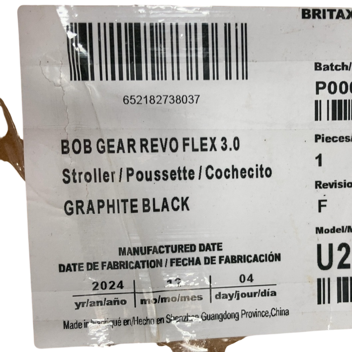 Shop BOB Revolution Flex Single Jogging Stroller, 2024, Graphite Black at GoodBuy Gear