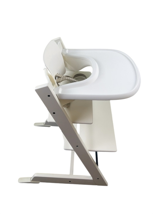 Shop Stokke Tripp Trapp High Chair with Baby Set and Tray, White, White at GoodBuy Gear