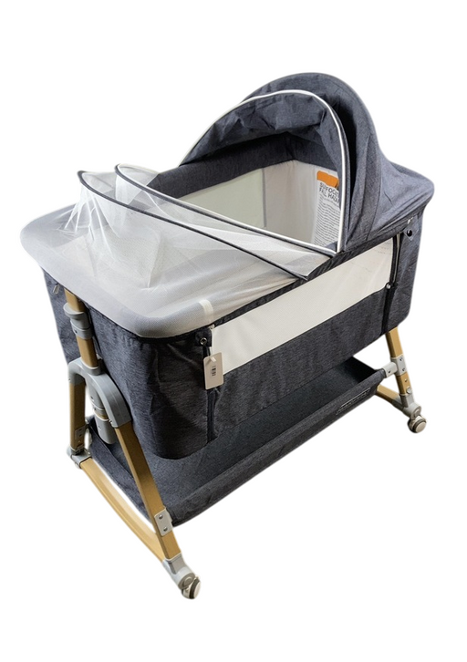 Shop HARPPA 3-in-1 Baby Bassinet Bedside Sleeper, Dark Grey at GoodBuy Gear