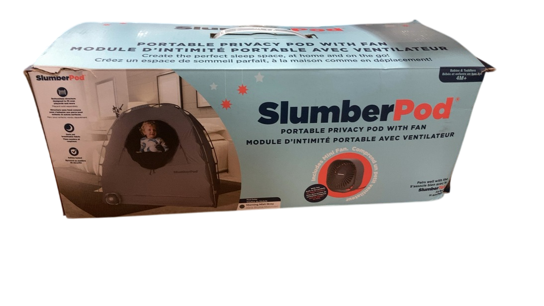Shop SlumberPod 3.0 Sleep Canopy with Fan, Morning Mist Gray at GoodBuy Gear