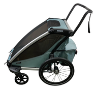 Shop Thule Chariot Cross Bike Trailer Stroller 1 Seat, 2021, Alaska Blue at GoodBuy Gear