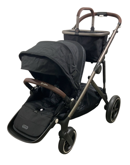 Shop Cybex Gazelle S Modular Stroller, 2024, Moon Black, Taupe Frame at GoodBuy Gear