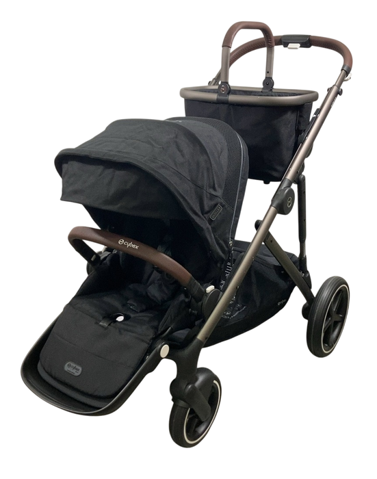 Shop Cybex Gazelle S Modular Stroller, 2024, Moon Black, Taupe Frame at GoodBuy Gear