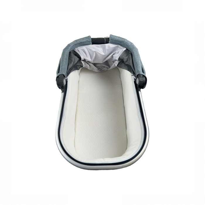 Shop UPPAbaby V2 Bassinet, Gregory (Blue Melange) at GoodBuy Gear
