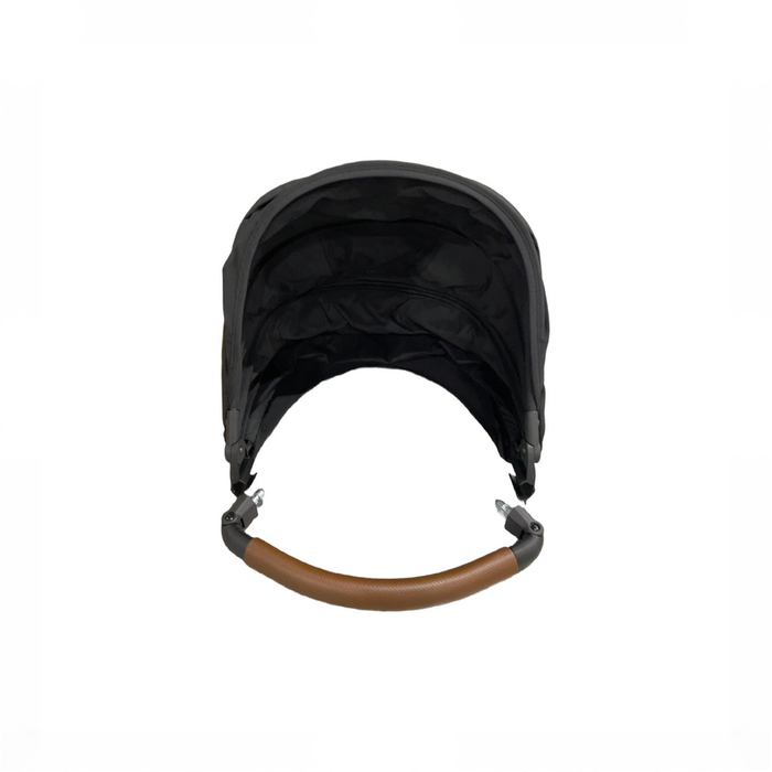 Shop Mockingbird Single to Double 3.0 Stroller, 2025, Charcoal with Penny Leather, Solid Black at GoodBuy Gear