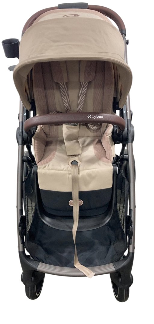 Shop Cybex e-Gazelle S Stroller, 2024, Almond Beige, Black at GoodBuy Gear