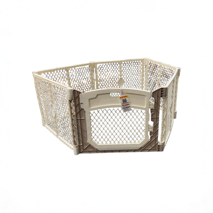Shop Toddleroo By North States Superyard Ultimate Playard, 6 Panel, ivory at GoodBuy Gear