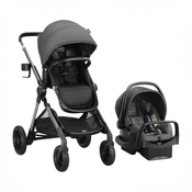 Shop Evenflo Pivot Xpand Travel System with LiteMax Infant Car Seat, 2024, Sabino Gray at GoodBuy Gear