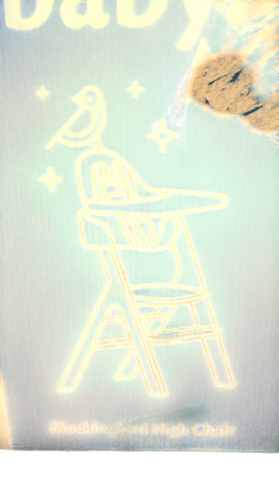 Shop Mockingbird High Chair, 2.0, Pebble Beech, White at GoodBuy Gear