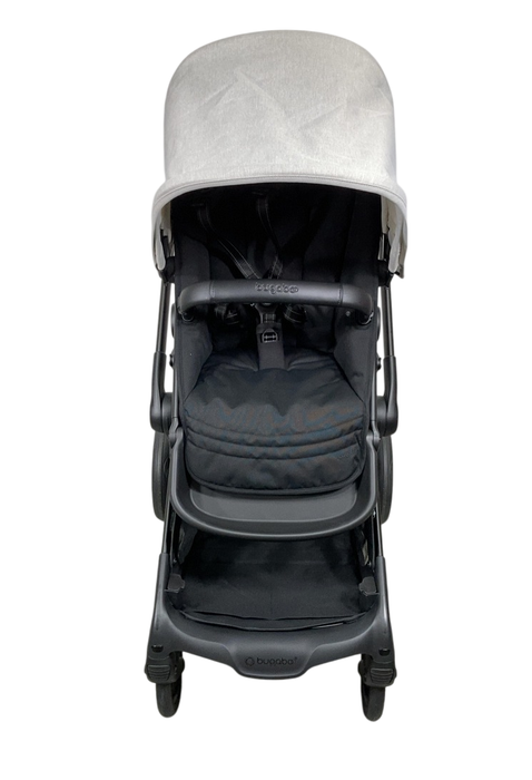 Shop Bugaboo Kangaroo Single To Double Stroller, 2024, Black, Midnight Black, Misty White at GoodBuy Gear