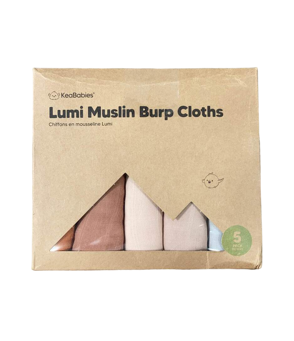 Shop KeaBabies 5-pack Lumi Muslin Burp Cloths, Spice at GoodBuy Gear