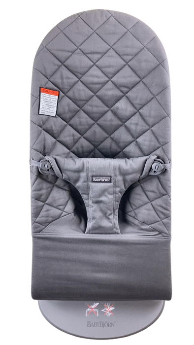 Shop BabyBjorn Bouncer Bliss, Anthracite Cotton Classic Quilt, Dark Gray Frame at GoodBuy Gear