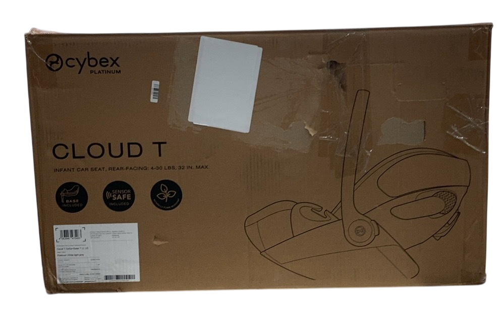Shop Cybex Cloud T SensorSafe Infant Car Seat With Base, 2024, Platinum White at GoodBuy Gear