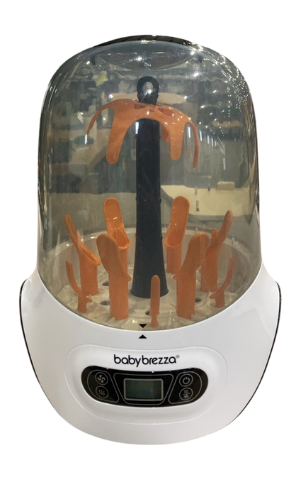 Shop Baby Brezza One Step Baby Bottle Sanitizer and Dryer (Steam Sterilizer), White on Black at GoodBuy Gear