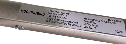 Shop Mockingbird Single to Double 2.0 Stroller, 2024, Black, Silver With Penny Leather, Watercolor Drops at GoodBuy Gear