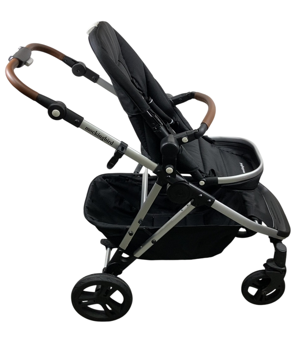 Shop Mockingbird Single to Double 2.0 Stroller, 2024, No Canopy, No Canopy, Silver With Penny Leather at GoodBuy Gear