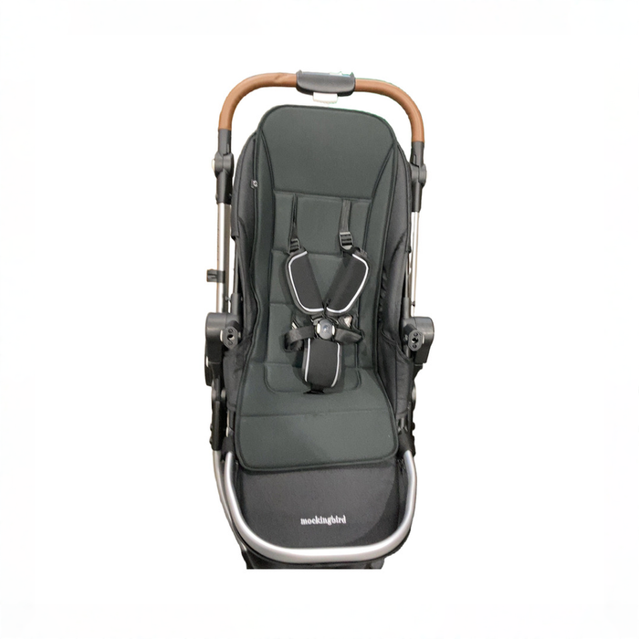 Shop DRAFT - Mockingbird Single Stroller, 2025, None, Silver With Penny Leather, without Canopy at GoodBuy Gear