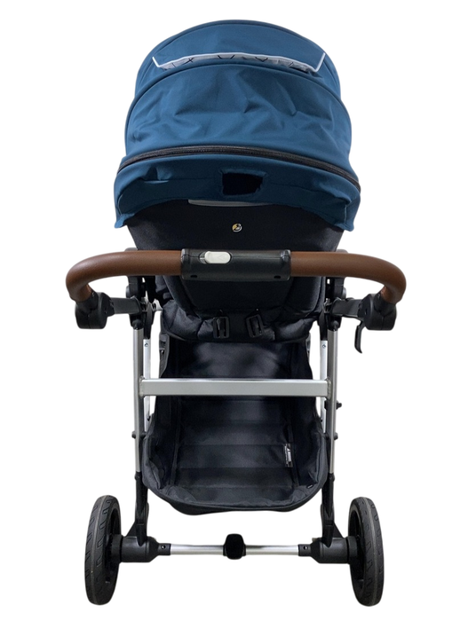 Shop Mockingbird Single to Double 2.0 Stroller, 2024, Sea, Silver With Penny Leather, Windowpane at GoodBuy Gear