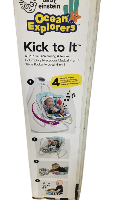 Shop Baby Einstein Kick to It 4-in-1 Musical Baby Swing & Rocker, Ocean Explorers at GoodBuy Gear