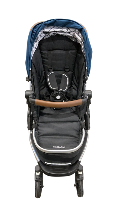 Shop Mockingbird Single 2.0 Stroller, 2025, Sea, Silver With Penny Leather, Windowpane at GoodBuy Gear