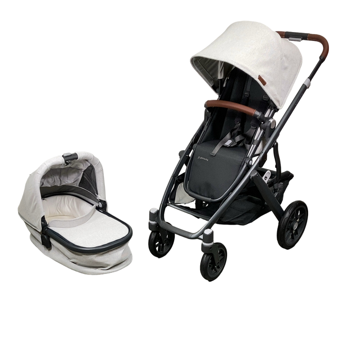 Shop UPPAbaby VISTA V2 Stroller, 2023, Anthony (White & Grey Chenille) at GoodBuy Gear