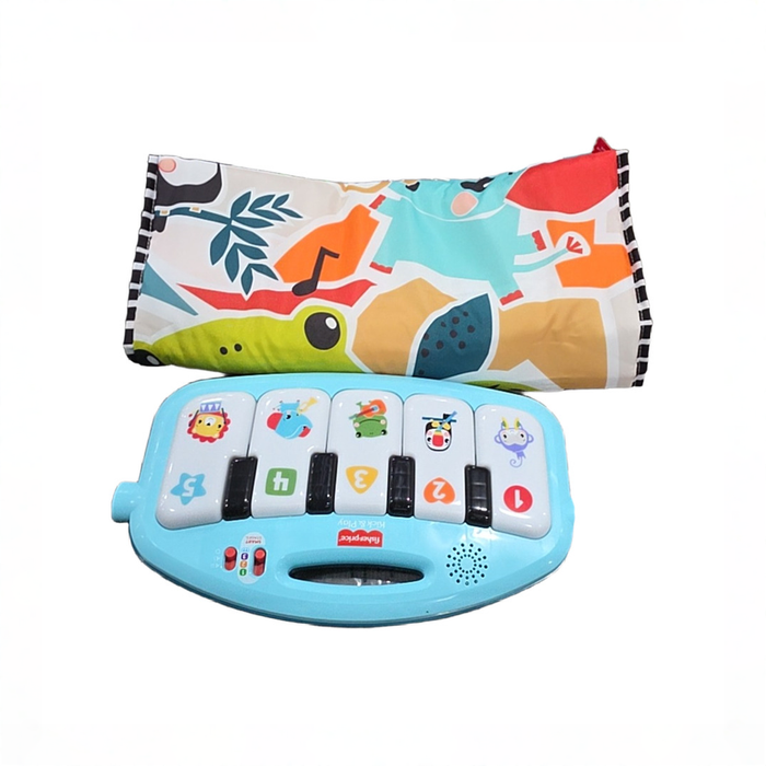 Shop Fisher Price Glow And Grow Kick And Play Piano Activity Mat, New Blue at GoodBuy Gear