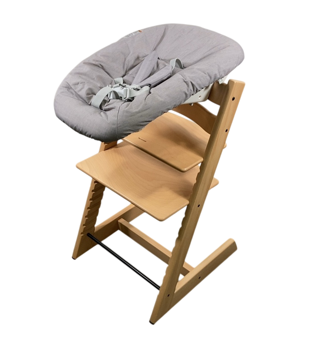 Shop Stokke Tripp Trapp High Chair and Newborn Set Bundle, Natural at GoodBuy Gear