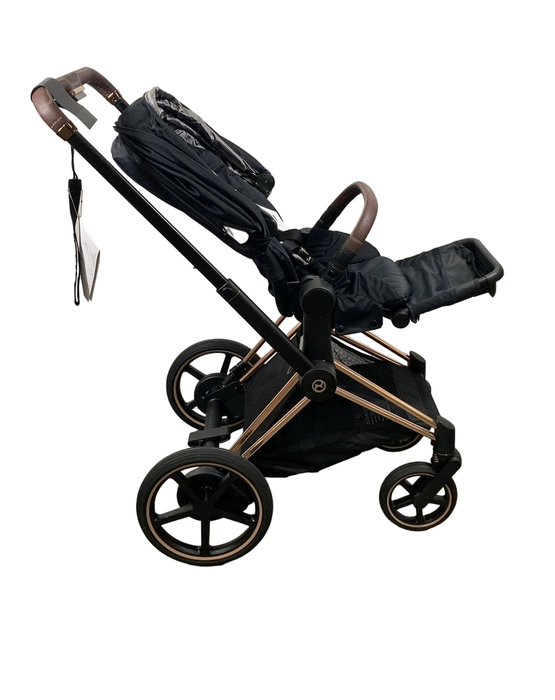 Cybex E-PRIAM Electric Stroller, 2019, Deep Black, Rosegold, without B ...