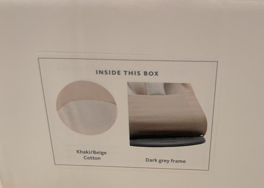 BabyBjorn Bouncer Balance, Dark Gray Frame, Khaki/Beige