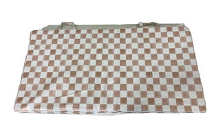 Shop Toki Kids Vegan Leather Mat Standard, Checker Toffee at GoodBuy Gear