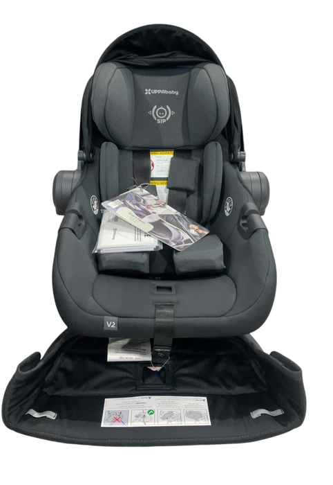 Shop UPPAbaby Aria V2 Infant Car Seat, 2025, Jake (Charcoal/Black Leather) at GoodBuy Gear