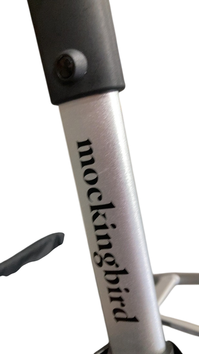 Shop Mockingbird 2.0 Single to Double Stroller Frame, 2025, Silver With Penny Leather at GoodBuy Gear