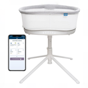 Shop Halo BassiNest Connected Swivel Sleeper 3.0, White/Grey at GoodBuy Gear