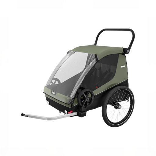 Shop Thule Courier Bike Convertible Trailer, 2025, Vintage Green at GoodBuy Gear