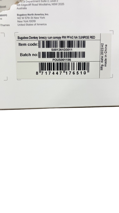 Shop Bugaboo Donkey Breezy Sun Canopy, Sunrise Red at GoodBuy Gear