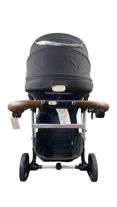Shop Mockingbird Single to Double 2.0 Stroller, 2023, Black, Silver With Penny Leather, Windowpane at GoodBuy Gear