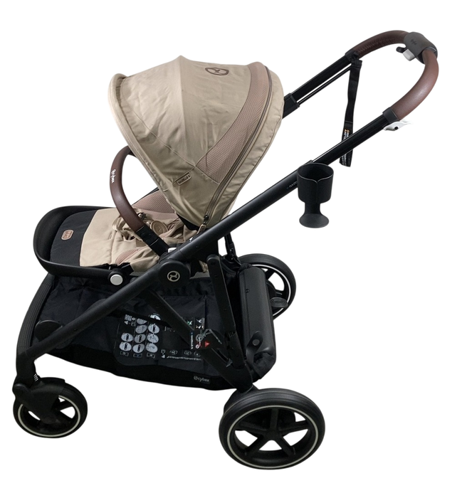 Shop Cybex e-Gazelle S Stroller, 2024, Almond Beige, Black at GoodBuy Gear
