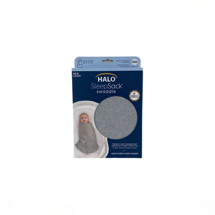 Shop Halo SleepSack Swaddle, Heather Gray, Newborn at GoodBuy Gear