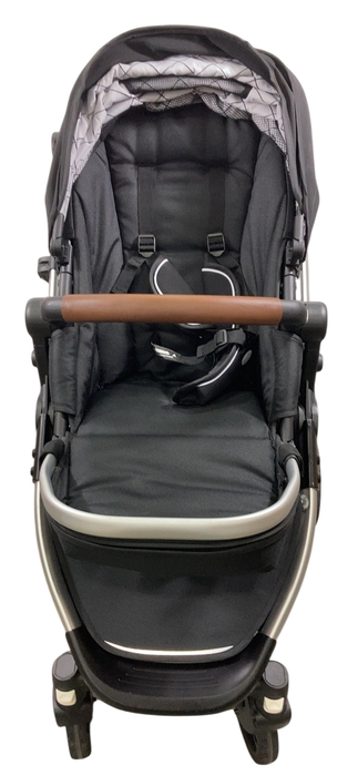 Mockingbird Single to Double 2.0 Stroller, Black, Windowpane, Silver With Penny Leather, 2025