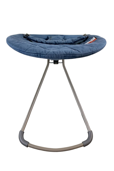 Shop BabyBjorn Bouncer Bliss, Dark Gray Frame, Midnight Blue Cotton Classic Quilt at GoodBuy Gear