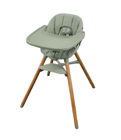 Shop Lalo High Chair with Infant Kit, Sage, Sage, Natural Wood at GoodBuy Gear