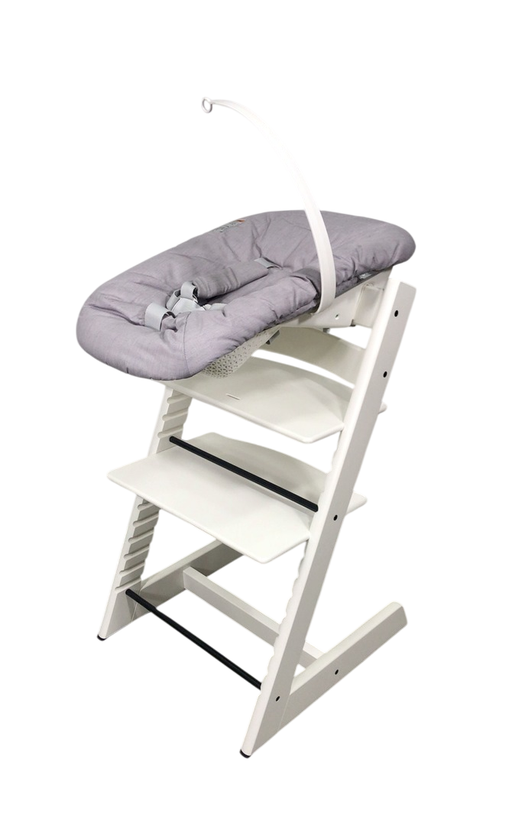 Shop Stokke Tripp Trapp High Chair and Newborn Set Bundle, White at GoodBuy Gear