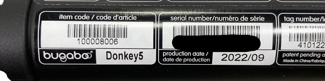 Shop Bugaboo Donkey 5 Mono Stroller Frame Only, 2022, Black at GoodBuy Gear