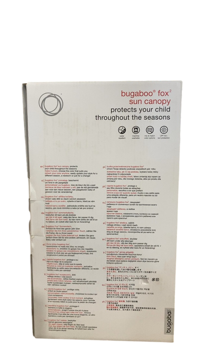 Shop Bugaboo Fox 2 Sun Canopy, Blue Melange at GoodBuy Gear
