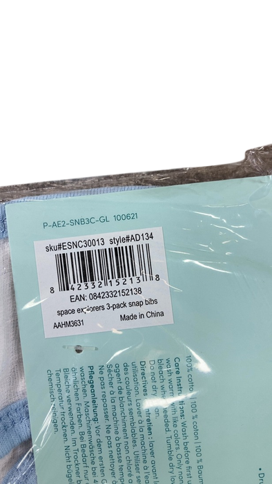 Shop Aden + Anais Muslin Snap Bibs, 3 Pack, Space Explorers at GoodBuy Gear
