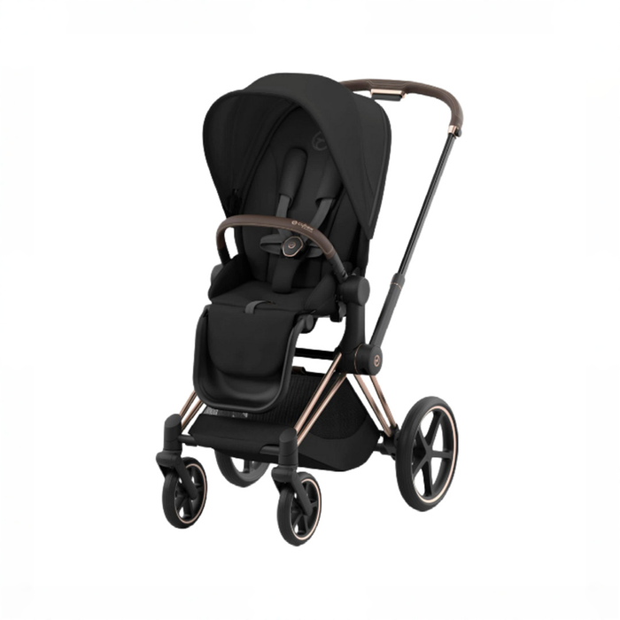 Shop Cybex Priam4 Stroller, 2025, Rose Gold, Sepia Black at GoodBuy Gear
