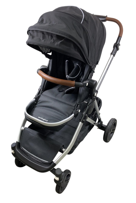 Shop Mockingbird Single to Double 2.0 Stroller, 2025, Black, Silver With Penny Leather, Windowpane at GoodBuy Gear