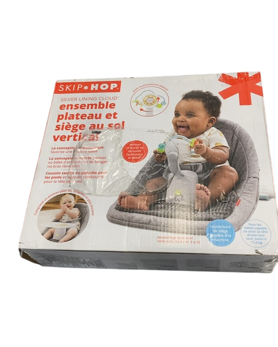 Shop Skip Hop Silver Lining Cloud Upright Floor Seat, Grey/White, With Tray at GoodBuy Gear