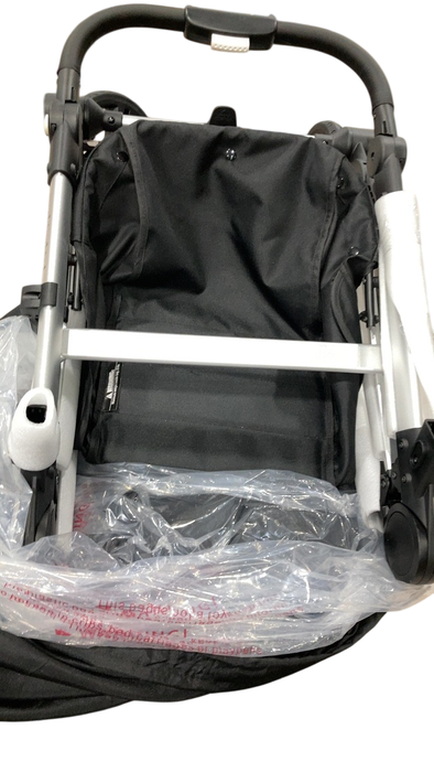 Shop Mockingbird Single to Double 2.0 Stroller, Silver With Black Leather, No Canopy, No Canopy, 2025 at GoodBuy Gear